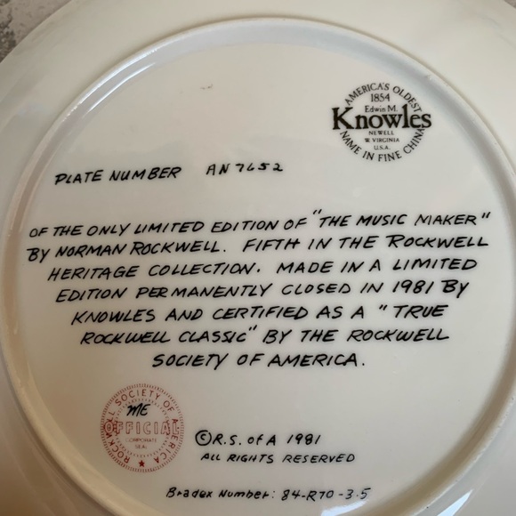 Norman Rockwell plate - Picture 5 of 5